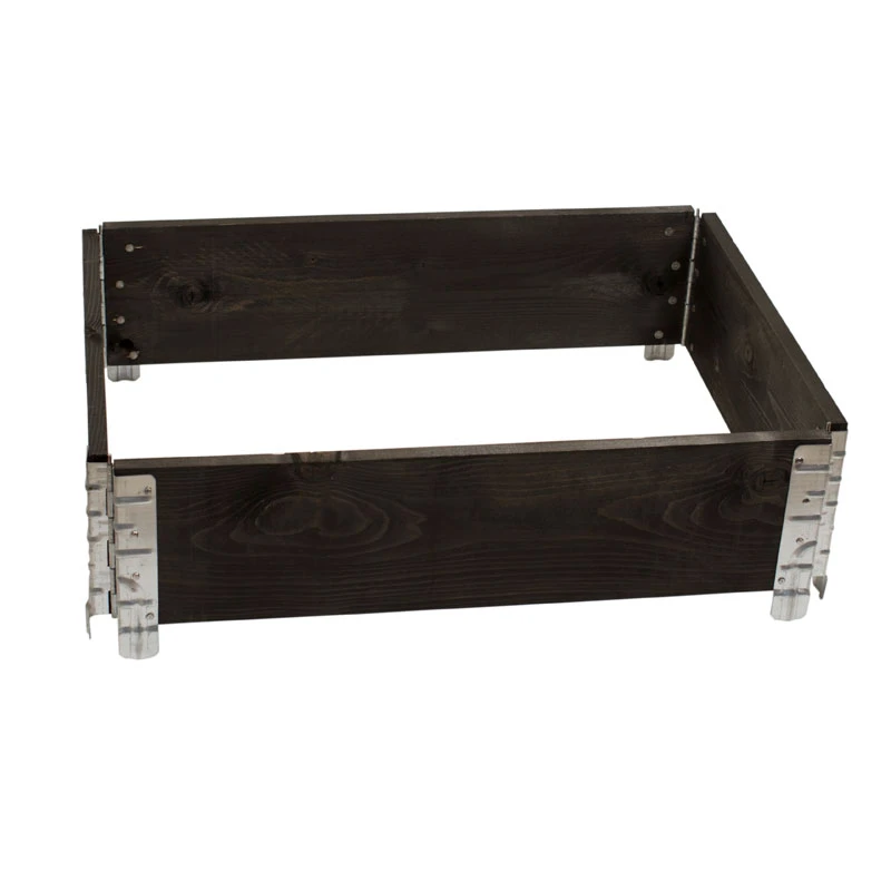 Odlingslåda Pallkrage, Svart 60x80cm 3 Odlingslåda Pallkrage, Svart 60x80cm