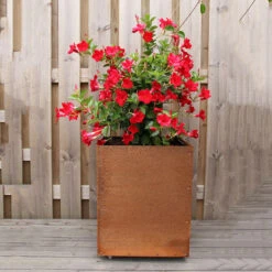 Kruka Corten Med Botten 45x45x55 Cm