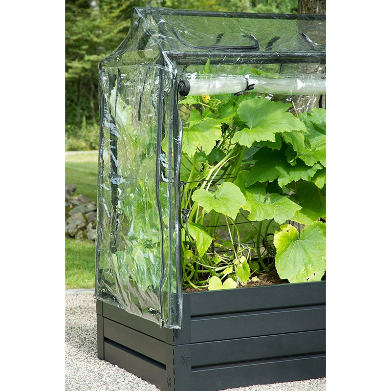 Drivhus DeLux För Odlingslåda, Svart 6 Drivhus DeLux För Odlingslåda, Svart - Image 4