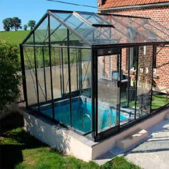 Extradörr Långsida, Lackerad