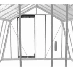 Extradörr/dubbeldörr, Alu -Garden Supplies Sales 2024 extradorr i bakre gavel vaxthus alu