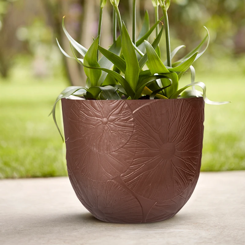 Elho Kruka Fuente Lily 30 Cm, Rostbrun 3 Elho Kruka Fuente Lily 30 Cm, Rostbrun