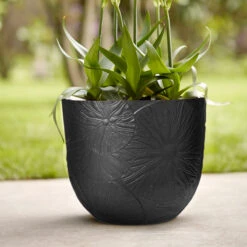 Elho Kruka Fuente Lily 30 Cm, Svart