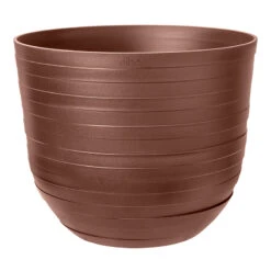 Elho Kruka Fuente Rings 38 Cm, Rostbrun