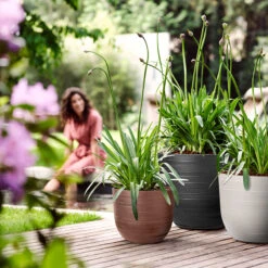 Elho Kruka Fuente Rings 38 Cm, Stengrå -Garden Supplies Sales 2024 kruka fuente rings kollektion blandade farger