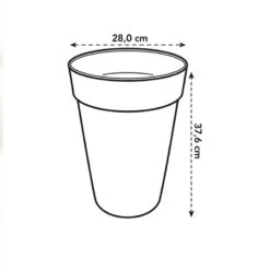 Elho Hög Kruka Loft Urban Rund 28 Cm, Antracit -Garden Supplies Sales 2024 kruka loft urban rund hog 28 cm antracit skiss