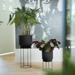 Elho Kruka Studio Med Ställning 30 Cm, Svart -Garden Supplies Sales 2024 krukor studio med stallning svart