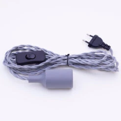 Lamphållare HELIX E27, Grå