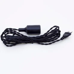 Lamphållare HELIX E27, Svart