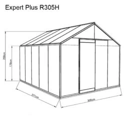 Expert Plus 11,4 Kvm, Alu 9 Expert Plus 11,4 Kvm, Alu -Garden Supplies Sales 2024 mattangivelser vaxthus expert plus r305H