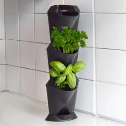 Minigarden Corner Vertikalodling, Svart