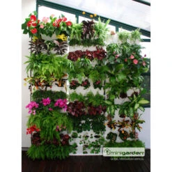 Minigarden Vertical Växtvägg, Vit -Garden Supplies Sales 2024 minigarden vertical planterad 3