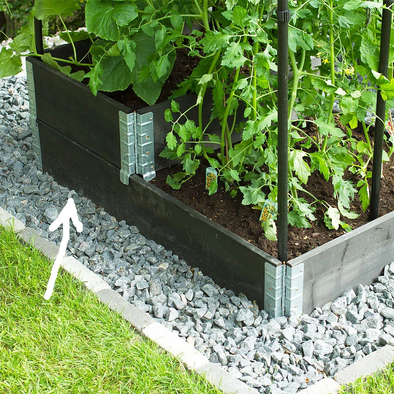 Odlingslåda Pallkrage, Svart 60x80cm 4 Odlingslåda Pallkrage, Svart 60x80cm - Image 2