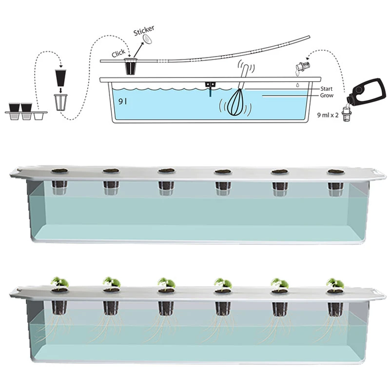 Hydroponiskt Odlingssystem Harvy, Startpaket Blått 6 Hydroponiskt Odlingssystem Harvy, Startpaket Blått - Image 4
