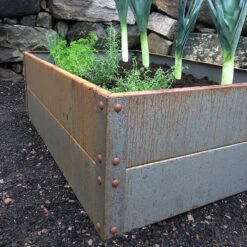 Odlingslåda Cortenplåt 80x120x60 Cm 8 Odlingslåda Cortenplåt 80x120x60 Cm -Garden Supplies Sales 2024 odlingslada i cortenplat tva nivaer 1