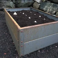 Odlingslåda Cortenplåt 80x120x20 Cm -Garden Supplies Sales 2024 odlingslada i cortenplat vitloksodling