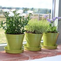 Bambukruka 15 Cm Salviagrön, 5-pack -Garden Supplies Sales 2024 planteringskrukor och fat i bambu salviagron