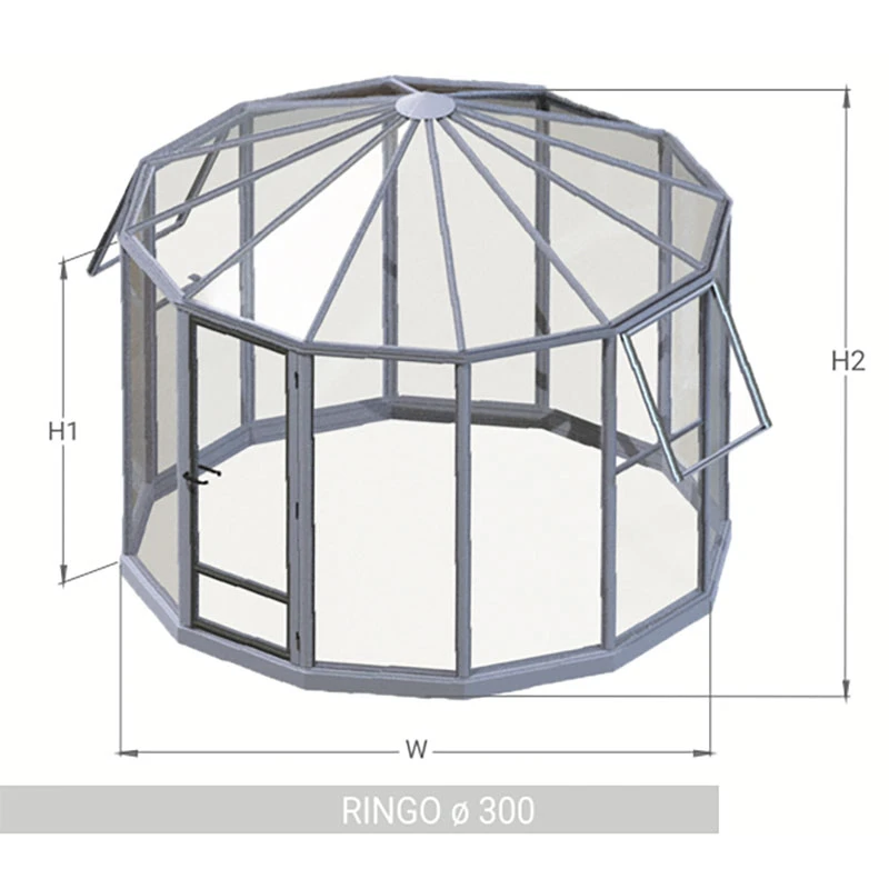 Ringo 7,6 Kvm Glas, Alu 4 Ringo 7,6 Kvm Glas, Alu - Image 2