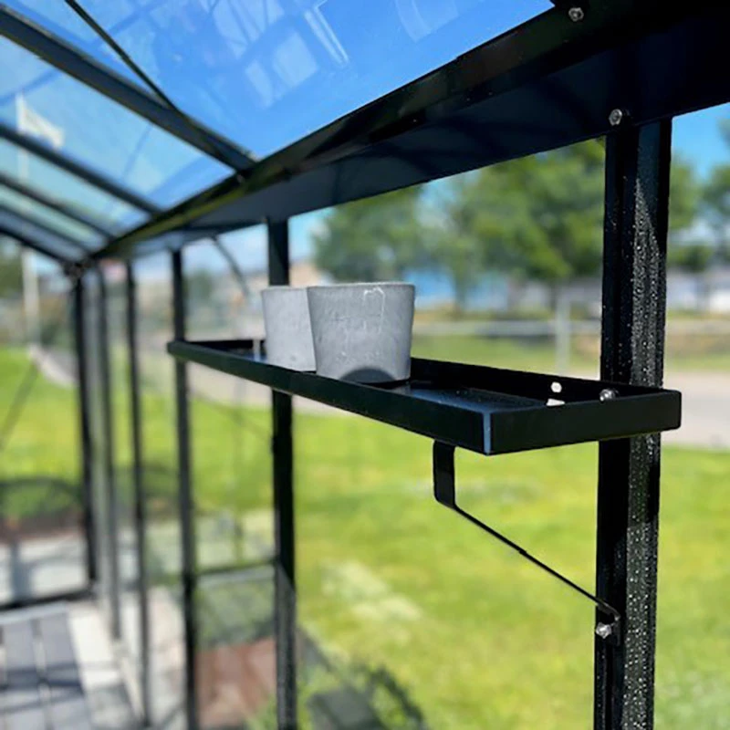 Set Med Två Aluminiumhyllor 86 X 15 Cm, Lackerad 3 Set Med Två Aluminiumhyllor 86 X 15 Cm, Lackerad