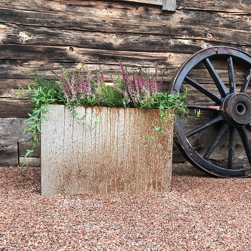 Kruka Corten Utan Botten 30x60x40 Cm 4 Kruka Corten Utan Botten 30x60x40 Cm - Image 2