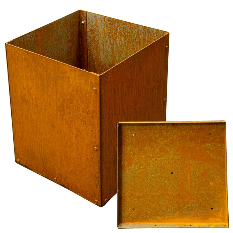 Kruka Corten Med Botten 60x60x55 Cm 4 Kruka Corten Med Botten 60x60x55 Cm - Image 2